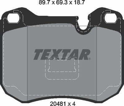 605441 ATE  BRAKE PADS FRONT 13.0460-5441.2