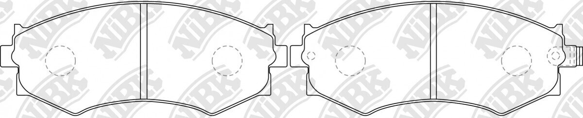 D1099 ODON  BRAKE PADS REAR