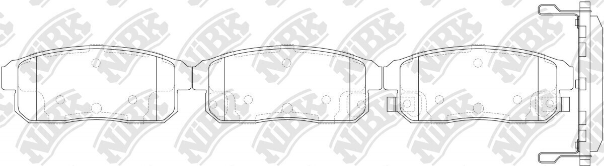 D1008 XL BRAKE  BRAKE PADS REAR