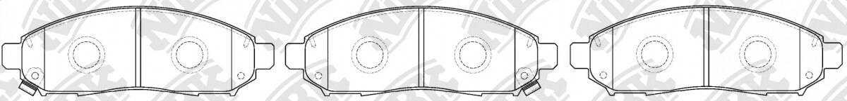 D1094 OP PARTS  BRAKE PADS FRONT