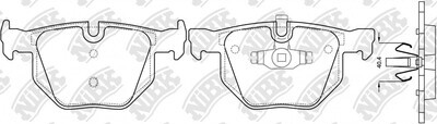 D1170 CARDIFF  BRAKE PADS REAR