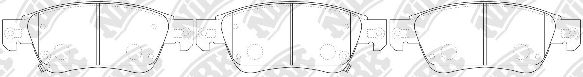 D1287 HUARUIFENG  BRAKE PADS FRONT
