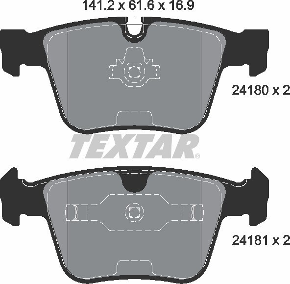 D1290 CYFC  BRAKE PADS REAR