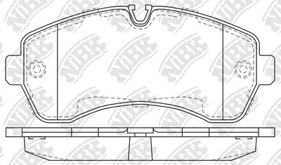 D1268 XINHUI  BRAKE PADS FRONT