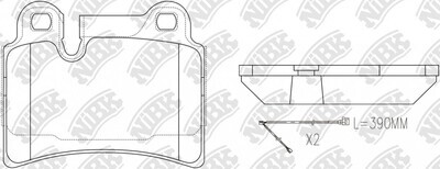 D1277 FIRELOCK  BRAKE PADS REAR