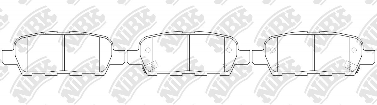 D1288 POWERKING  BRAKE PADS REAR