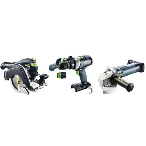 FESTOOL Akku-Combo-Set Holzbau HKC 55/TPC 18/AGC 18/TB M 137