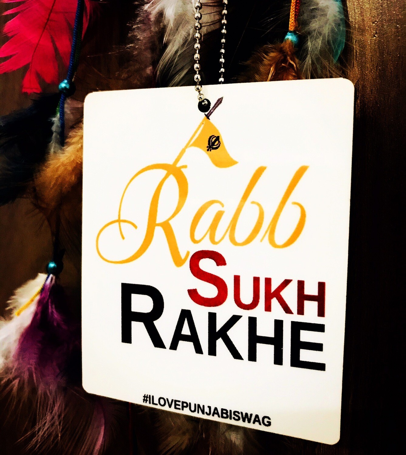 Rabb Sukh Rakhe (Car Hanging)