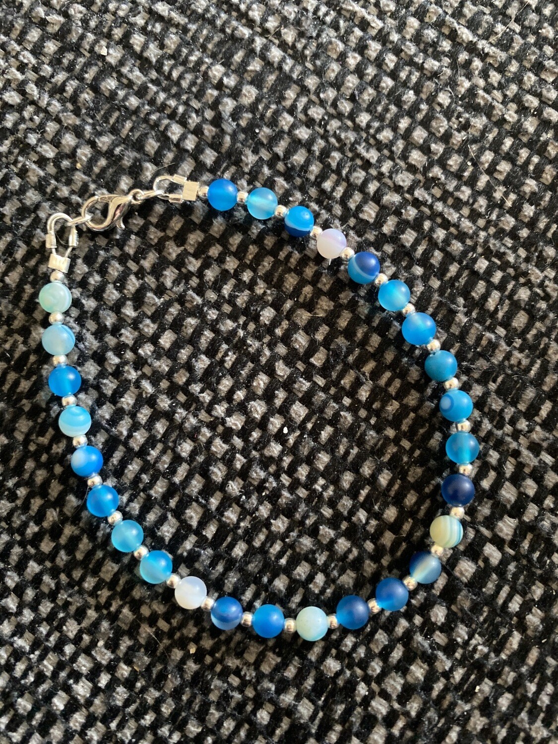 Banded Blue Agate Bracelet