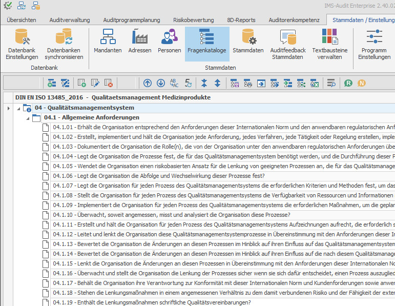 DIN EN ISO 13485:2016 | 
Medizinprodukte –Qualitätsmanagementsysteme – 
Anforderungen für regulatorische Zwecke