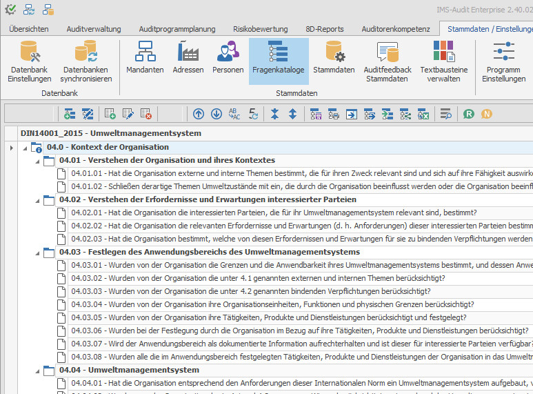 DIN EN ISO 14001:2015 |
 Anforderungen an ein Umweltmanagementsystem