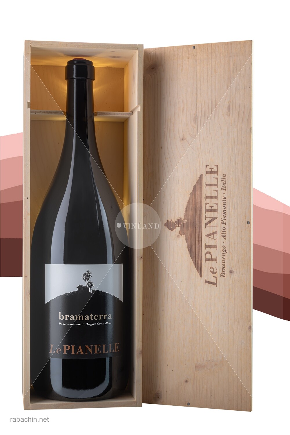 Le Pianelle "Bramaterra" DOC 2012  Jeroboam in woodbox