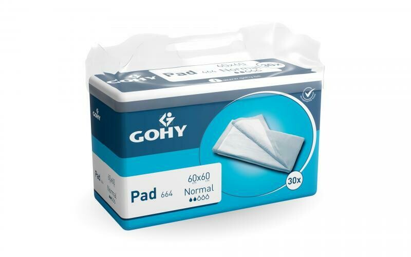 AMD/GOHY Pad Normal 60 x 60 cm (30 pièces)
Prix TVAC : 7,50 €