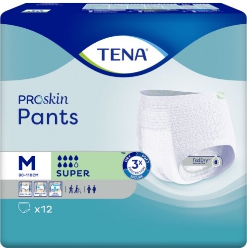 TENA Pants Super M (12 pièces)
Prix TVAC : 19,22 €