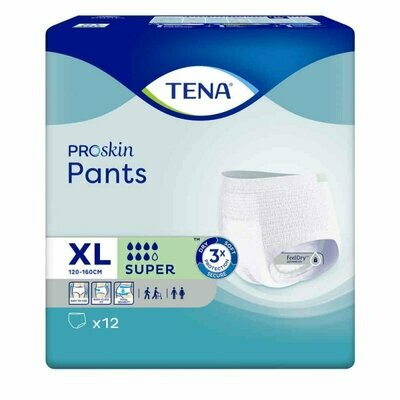 TENA Pants Super XL (12 pièces)
Prix TVAC : 22,85 €