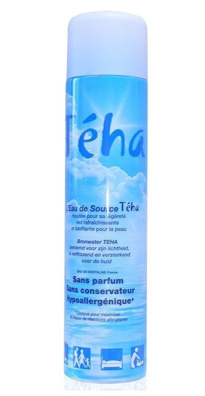 ATOMISEURS DE 400 ML D’EAU DE SOURCE TEHA Prix TVAC : 3,79 €