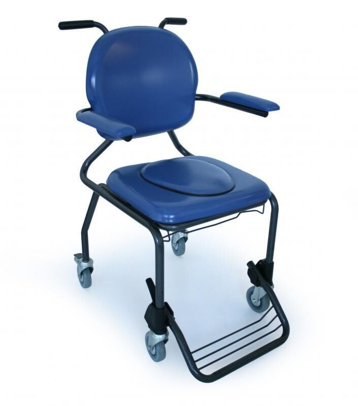 CHAISE HYGIÉNIQUE AVEC ROULETTES, VINYLE BLEU
PRIX TVAC : 250,00 €