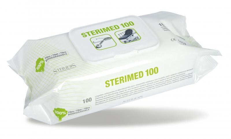 LINGETTES DÉSINFECTANTES BIODÉGRADABLES STERIMED
PAQUET DE 100
Prix TVAC : 9,50 €