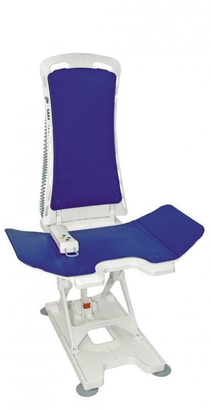 SIÈGE DE BAIN ÉLECTRIQUE "BELLAVITA" MODÈLE CONFORT, AVEC RABATS POUR LA BAIGNOIRE, BLEU.
PRIX TVAC : 567,89€