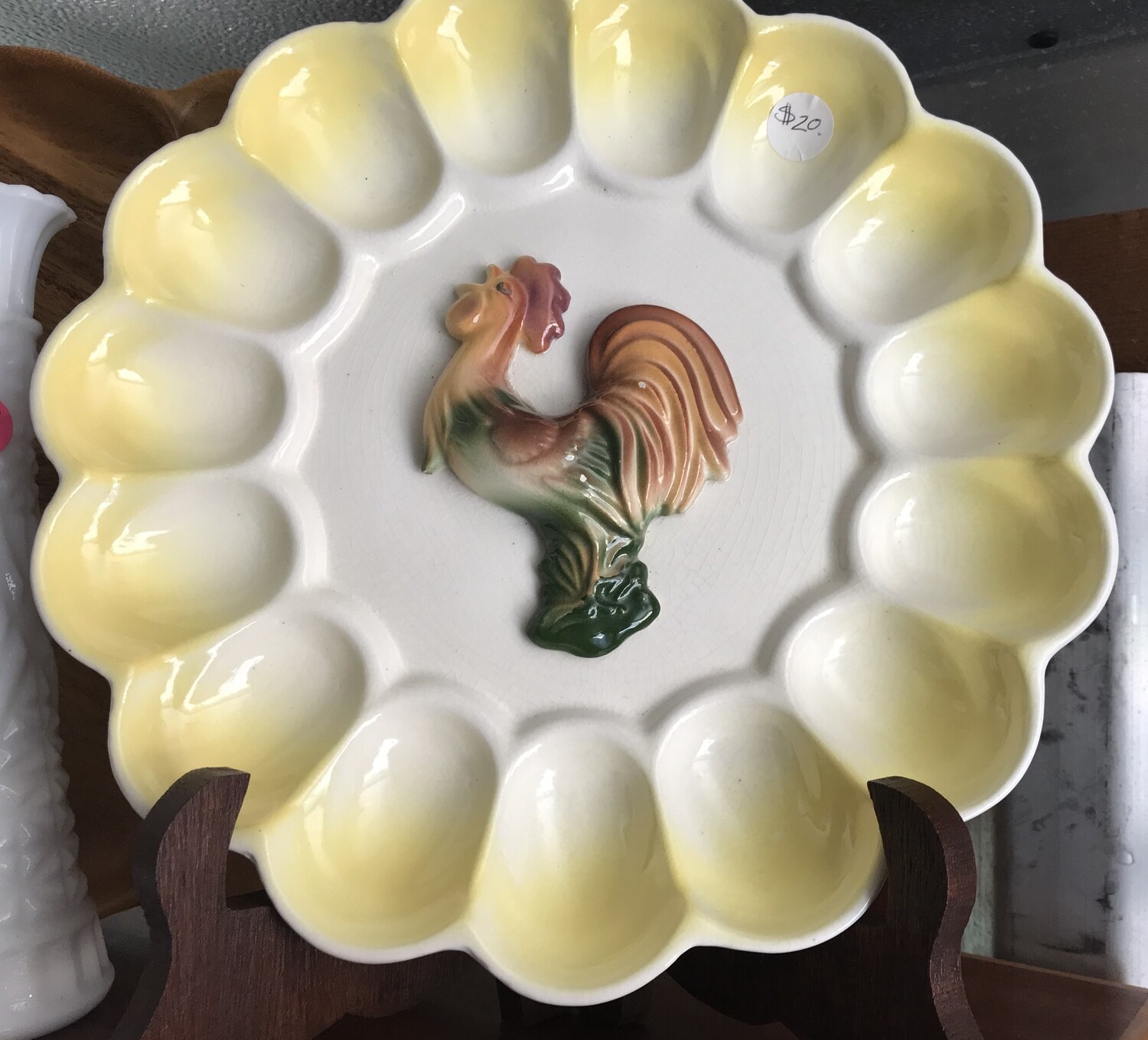 Vintage Deviled Egg Dish