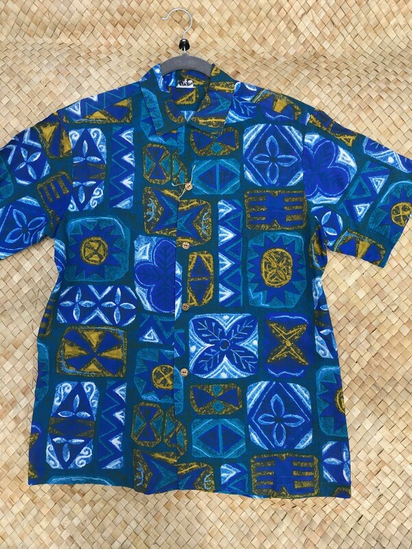 Lehua 1960s Beautiful Blue! - Med.