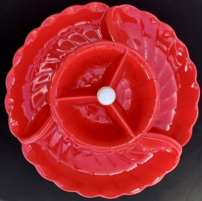 1960s California Pottery Lazy Susan