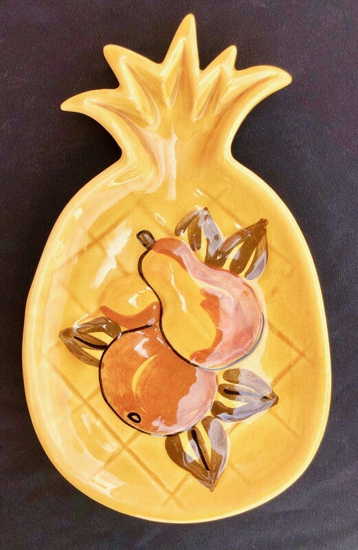 Pineapple Shaped Los Angeles Pottery Dish