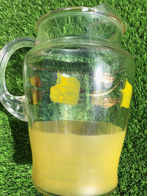 Vintage glass pitcher.