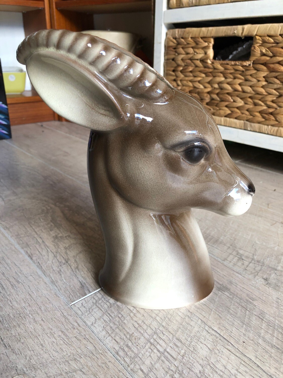 Vintage Royal Copley Mid Century Art Gazelle Vase