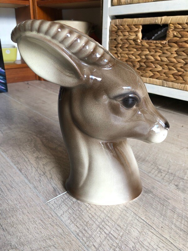 Vintage Royal Copley Mid Century Art Gazelle Vase