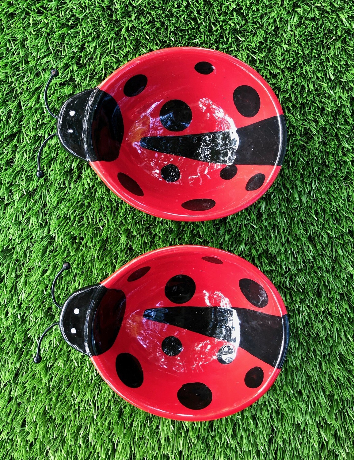 Two Lady Bug Small Bowls-2 each