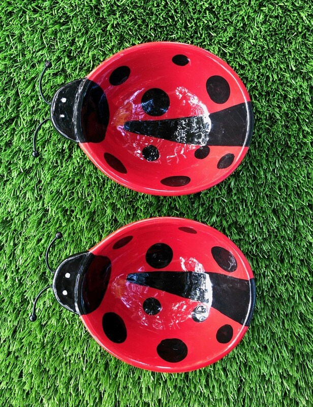 Two Lady Bug Small Bowls-2 each