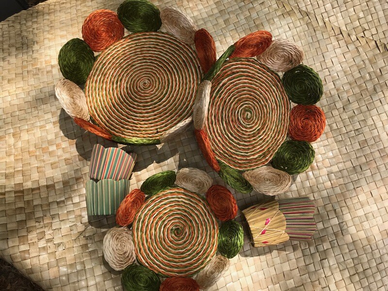 Vintage baskets &amp; cup holders