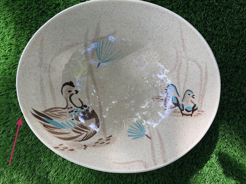 1956-1967 Red Wing Bob White Pottery Serving Bowl