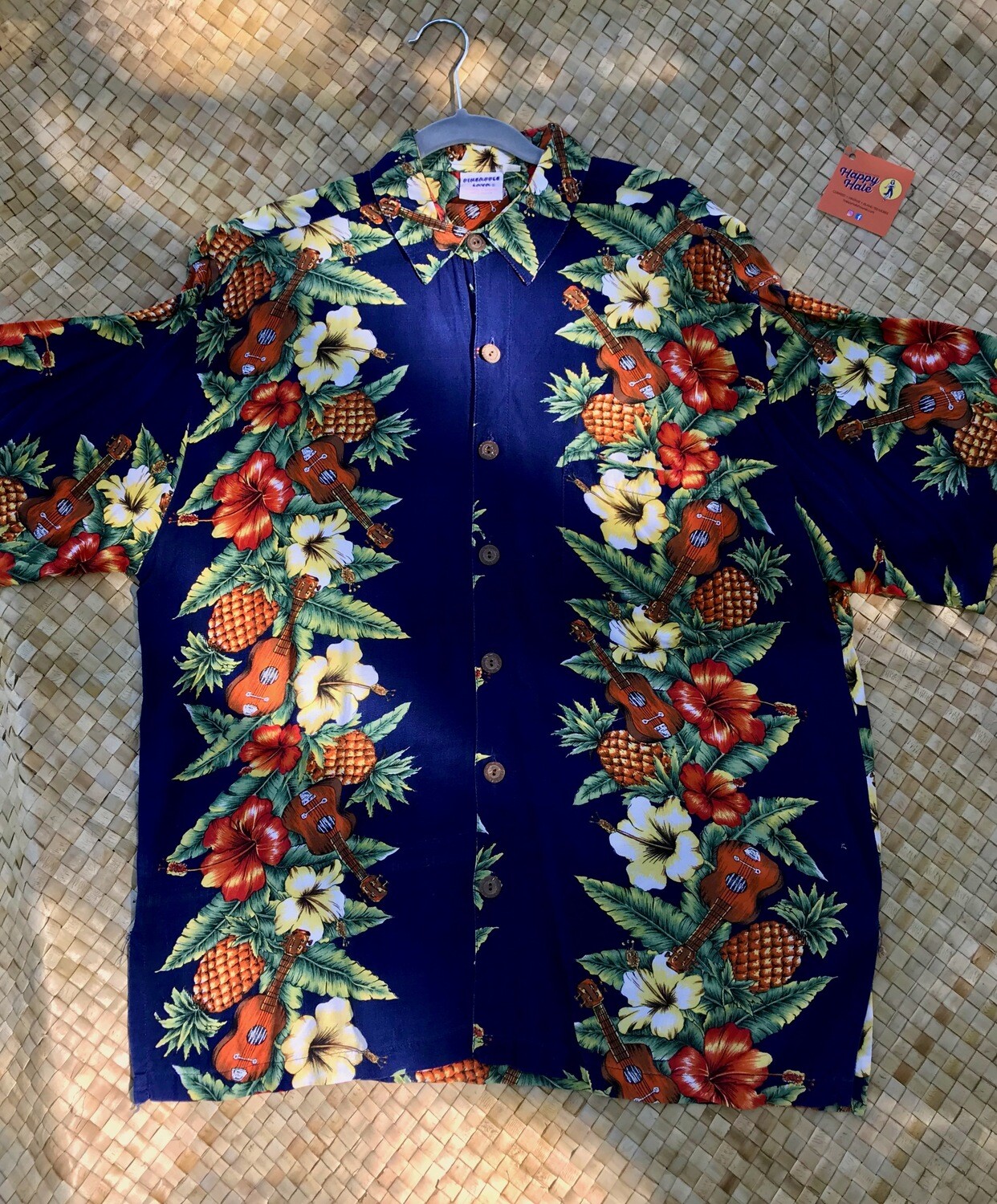 Pineapple Lava Aloha Shirt - size LG.