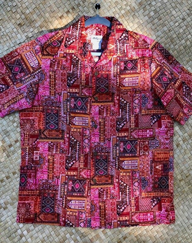 1970s Tori Richard  Festive Aloha Shirt - size med.