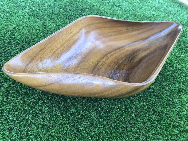 Very Rare Monkey Pod Diamond Shaped Bowl