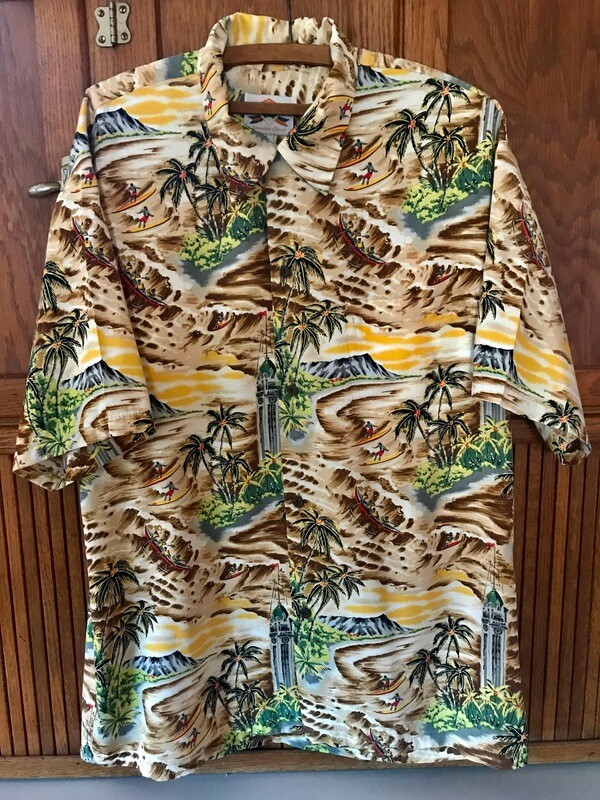 Pineapple Juice Hawaiian Shirt size LG.
