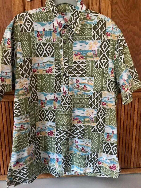 Nui Nalu made in Hawaii Aloha Shirt - LG.