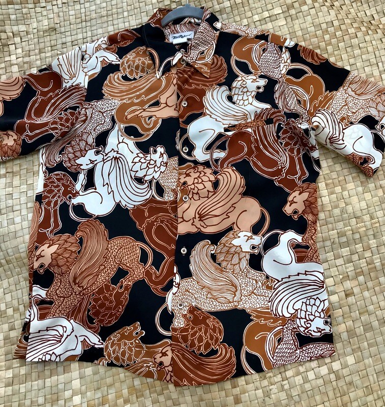 Tori Richard Vintage polyester Aloha Shirt - size large
