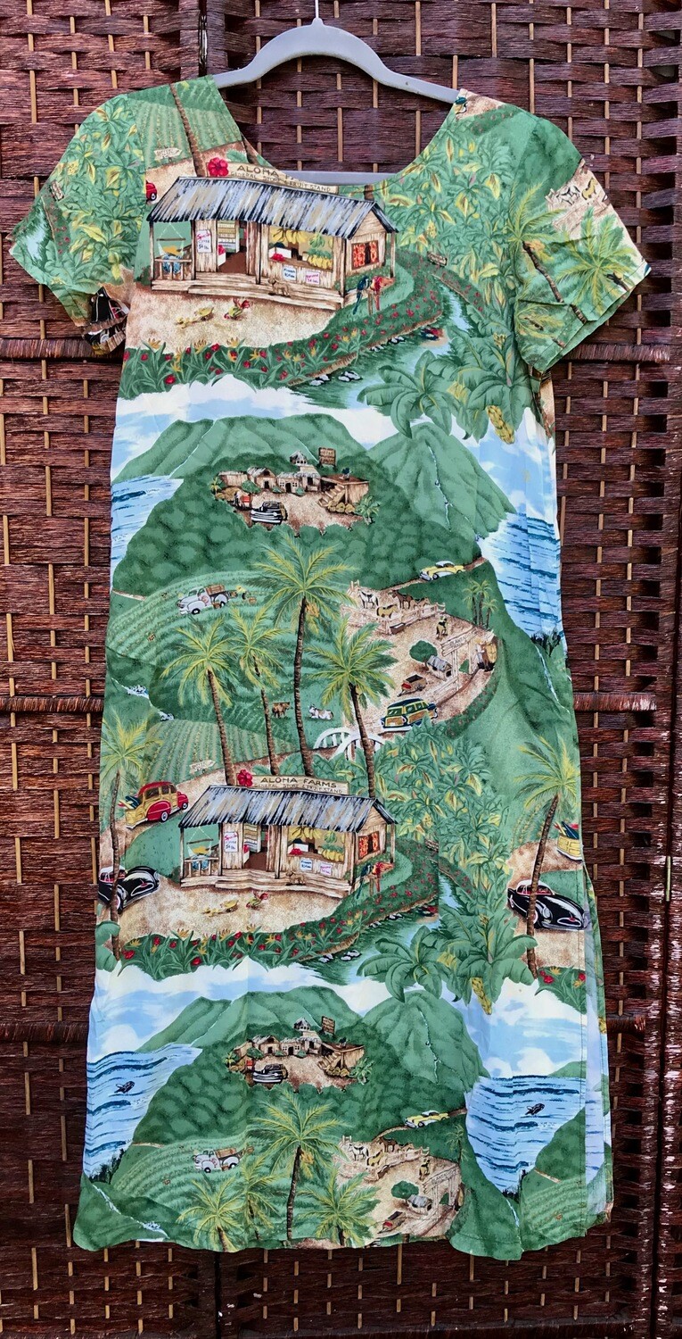 Made in Hawai‘i Dress -- Hawaiian Reserve Collection label. size-med