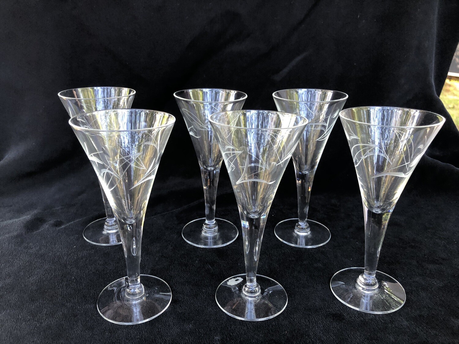 Vintage Noritake-Sasaki Etched Stemware