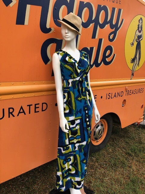 Vintage Bark Cloth Muumuu
