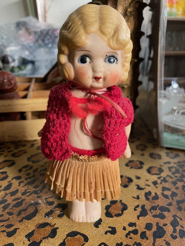 Vintage Porcelain Bisque Kewpie Doll
