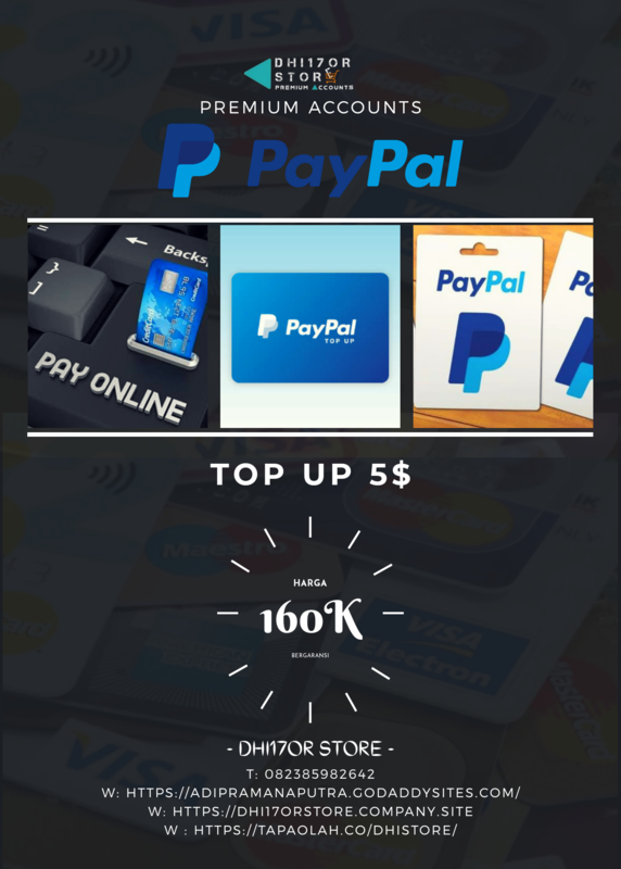 Top Up paypal 5$