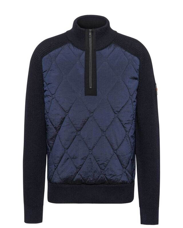 Hugo Boss Pullover zip DBlauw 50497594