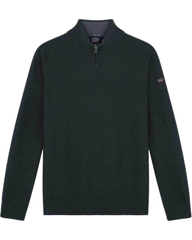 Paul & Shark Pullover Zip DGroen 13311105