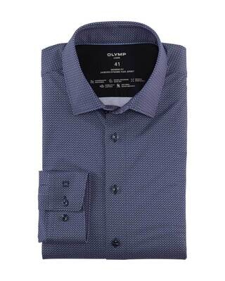 Olymp Dress Shirt lm DBlauw 1216-44