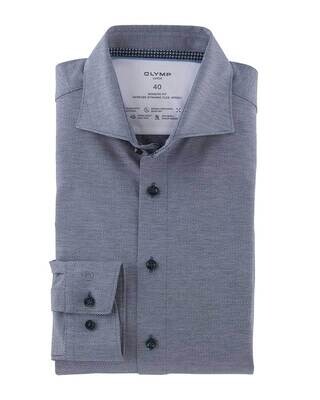 Olymp Dress Shirt lm d.blauw 1207-24