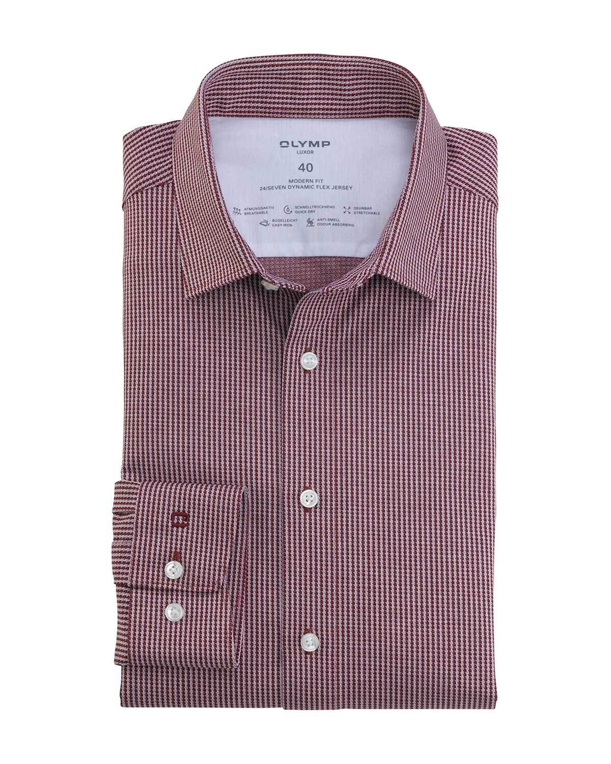 Olymp Dress Shirt rood 1214-24